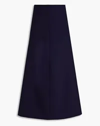 BITE Studios Wool and silk-blend twill midi skirt - Blue Blue