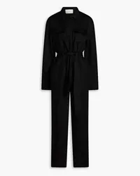 ASCENO Antwerp organic linen jumpsuit - Black Black