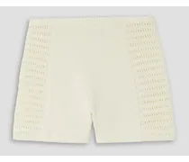 Kabir crocheted linen shorts - White