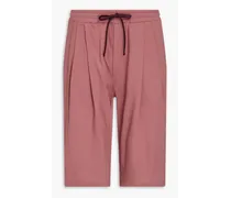 Cotton-piqué shorts - Pink