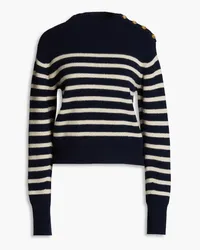 Rag & Bone Nancy striped ribbed wool-blend sweater - Blue Blue