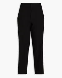 Another Tomorrow Hemp-blend crepe kick-flare pants - Black Black