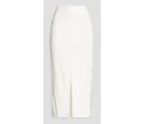 The Cass stretch-crepe midi skirt - White