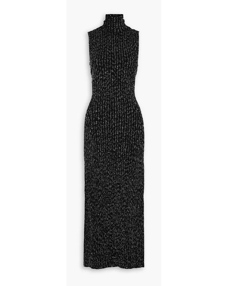 Missoni Sequined crochet-knit maxi dress - Black Black