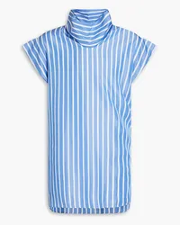 Dunhill Striped Lyocell and silk-blend shirt - Blue Blue