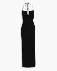 Frame Denim Cutout jersey maxi dress - Black Black