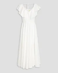 Erdem Embroidered cotton midi dress - White White