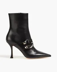 Jimmy Choo Magik 90 buckled leather ankle boots - Black Black