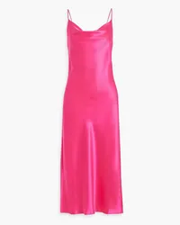 Diane von Furstenberg Brioni draped silk-satin midi slip dress - Pink Pink