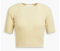 Kili ribbed-knit top - White