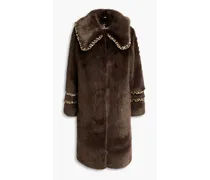Brandy faux fur coat - Brown