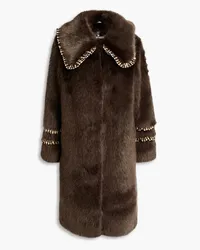 Shrimps Brandy faux fur coat - Brown Brown