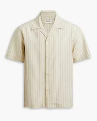 Sandro Pinstriped woven shirt - Neutral Neutral