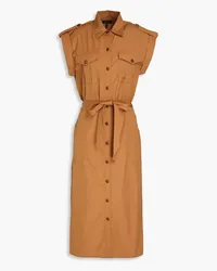 Rag & Bone Cotton-poplin midi shirt dress - Brown Brown