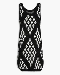 3.1 phillip lim Open-knit mini dress - Black Black