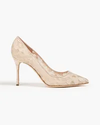 Sergio Rossi Corded lace pumps - Pink Pink