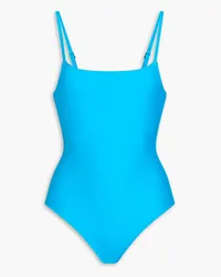 Solid and Striped Nina scuba swimsuit - Blue Blue