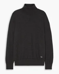 Brioni Cashmere and silk-blend turtleneck sweater - Gray Gray