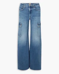 Mother The Undercover high-rise wide-leg cargo jeans - Blue Blue