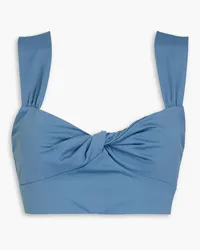 Marysia Lehi twist-front bikini top - Blue Blue