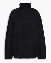 Totême Cambridge merino wool and cashmere-blend turtleneck sweater - Black Black