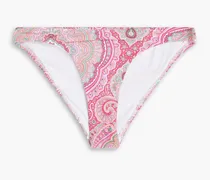 Barbados paisley-print low-rise bikini briefs - Pink