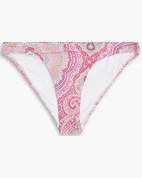 Melissa Odabash Barbados paisley-print low-rise bikini briefs - Pink Pink