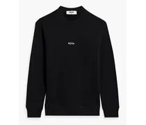 Logo-print French cotton-terry sweatshirt - Black