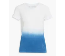 Dégradé cotton-jersey T-shirt - Blue