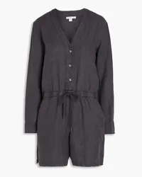 James Perse Linen playsuit - Gray Gray