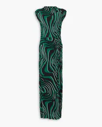 Diane von Furstenberg Apollo printed jersey maxi dress - Green Green