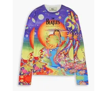 The Beatles Get Back printed cotton-jersey top - Purple
