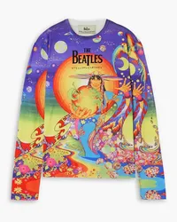 Stella McCartney The Beatles Get Back printed cotton-jersey top - Purple Purple