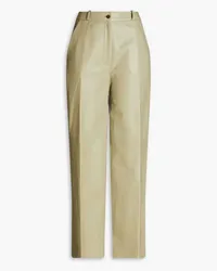 Loulou Studio Leather wide-leg pants - Green Green