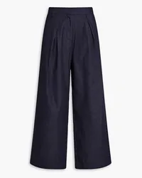 Co Cotton wide-leg pants - Blue Blue