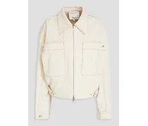 Ripstop-paneled cotton-canvas jacket - White