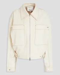 3.1 phillip lim Ripstop-paneled cotton-canvas jacket - White White