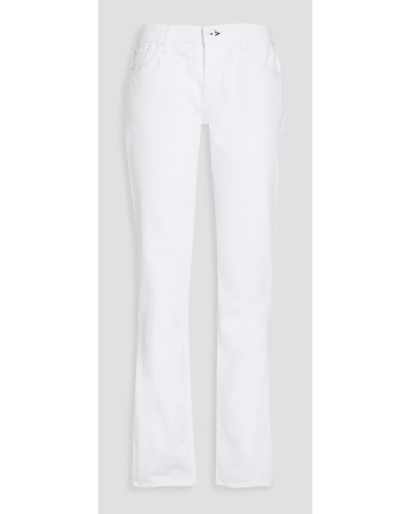 Rag & Bone Low-rise straight-leg jeans - White White