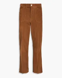 RE/DONE Cotton-corduroy flared pants - Brown Brown