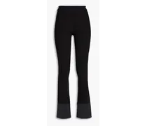 Knitted flared pants - Black