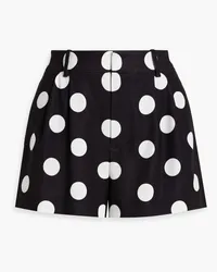 Alice + Olivia Alice Olivia - Conry polka-dot crepe shorts - Black Black