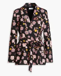 Hofmann Copenhagen Rakell floral-print stretch-crepe blazer - Black Black