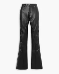 Y/PROJECT Convertible faux leather straight-leg pants - Black Black