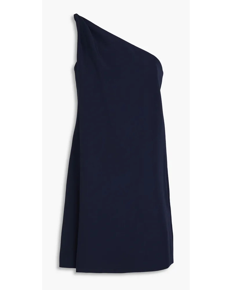 Halston Kalia one-shoulder crepe mini dress - Blue Blue