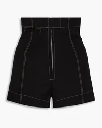 Jacquemus Cutout wool shorts - Black Black