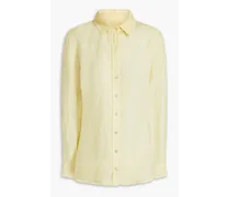 Linen-gauze shirt - Yellow