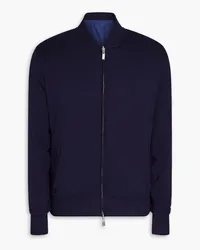 Canali Reversible cotton track jacket - Blue Blue