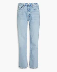 RE/DONE 70s faded high-rise straight-leg jeans - Blue Blue