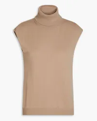 Gentryportofino Wool and cashmere-blend turtleneck vest - Neutral Neutral