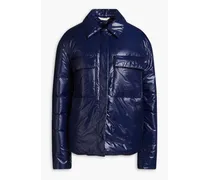 Coated padded shell jacket - Blue